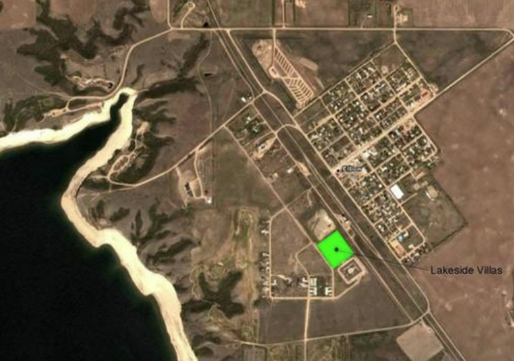 Aerial map of Lakeside Villas in Elbow, SK