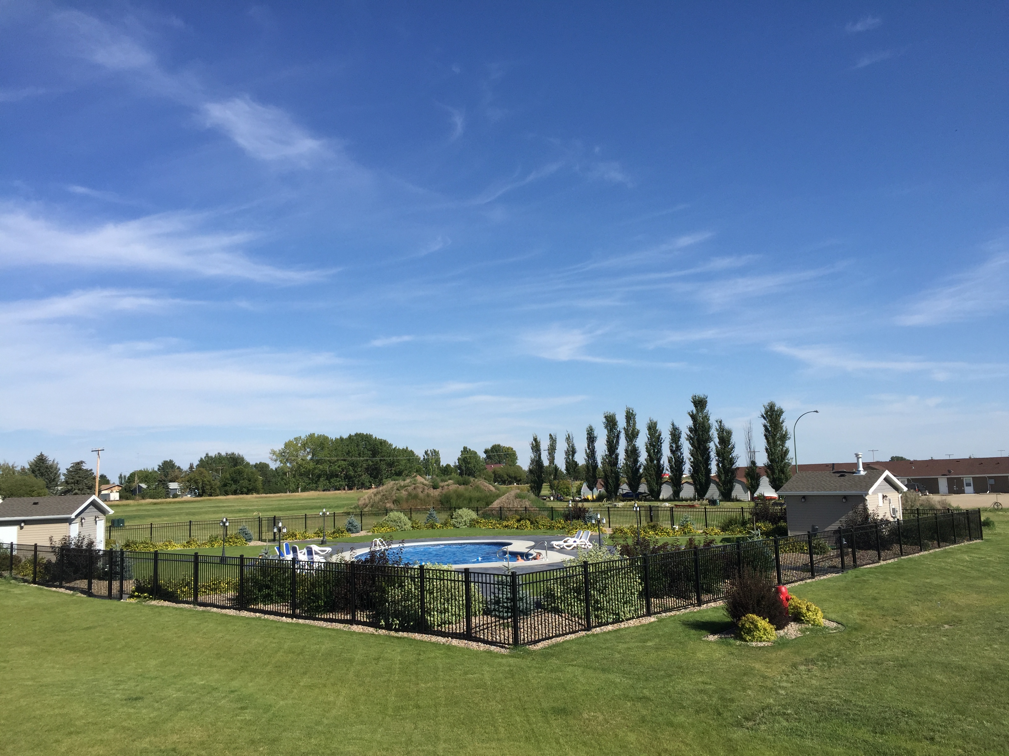 Center courtyard and pool