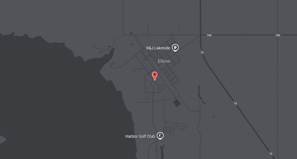 Map of Lakeside Villas in Elbow, SK