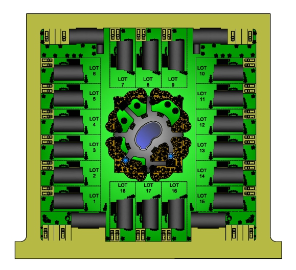 Lakeside Villas lot site plan